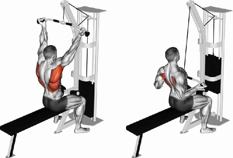 Superset Wide Grip Lat Pulldowns
