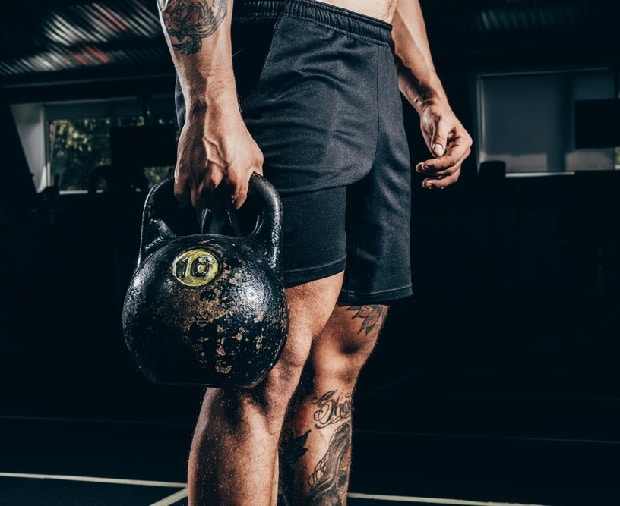 Kettlebell Deadlift Lifting Male