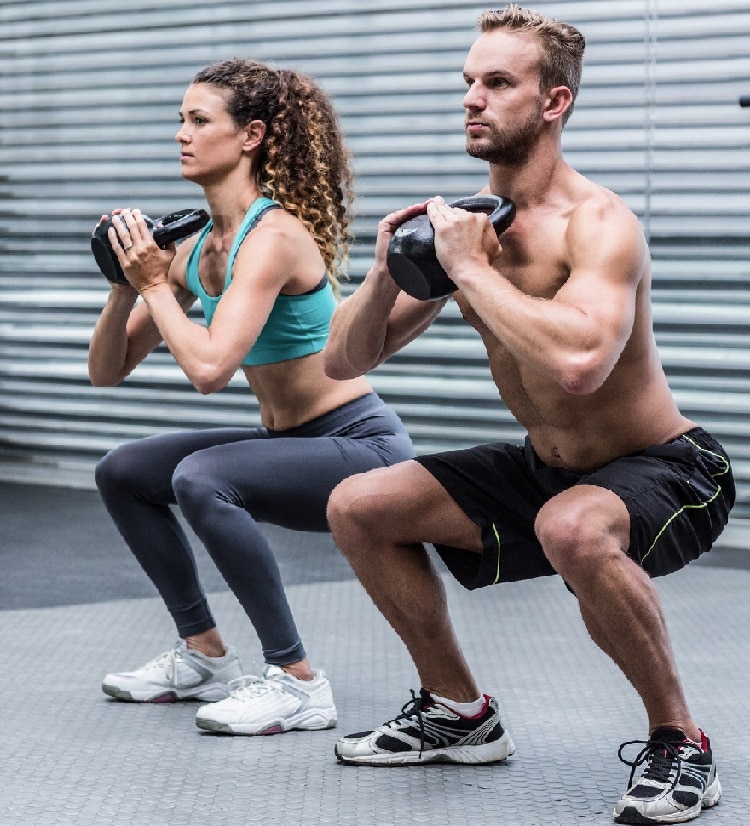 kettlebell sumo squats